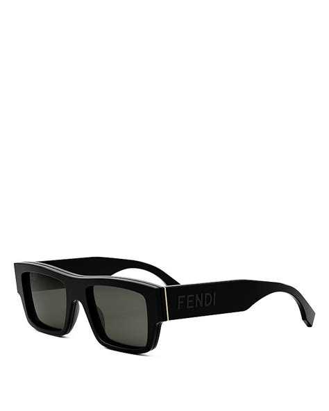 in transit fendi 53mm retro sunglasses|'Fendi Signature 53mm Rectangular Sunglasses .